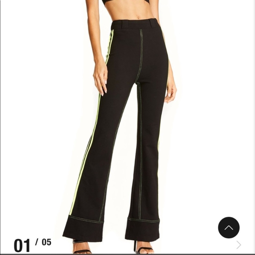 I.AM.GIA Astrid Neon Green Side Stripe Track Pant